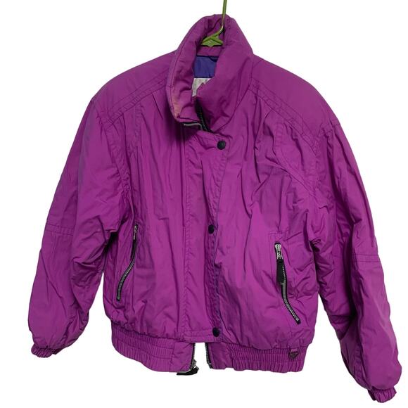 Obermeyer Vintage Women’s Kristi Purple Puffer Snow Ski Jacket Size 8 - Picture 1 of 5